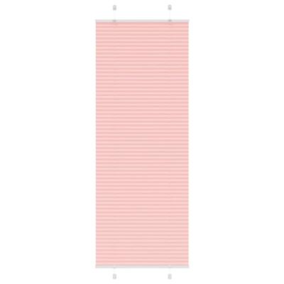 Pliss rolgordijn 75x200 cm stofbreedte 74,4 cm polyester roze