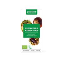 Purasana Wilde kastanje vegan bio 120 Vegetarische capsules