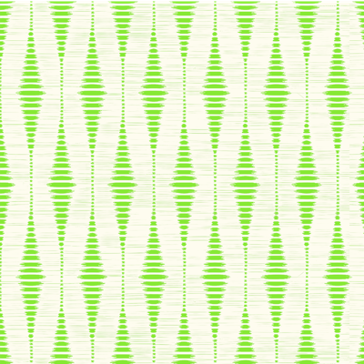 Groene rabaul ikat geometrisch behang