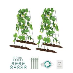 VEVOR Set van 2 Klimhulp A-Frame Komkommer Trellis Opvouwbaar 100x80cm