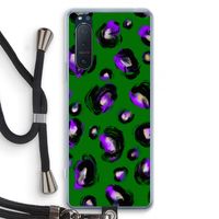 Green Cheetah: Sony Xperia 5 II Transparant Hoesje met koord