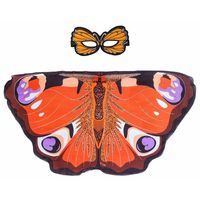 Dagpauwoog vlinder verkleedset voor meisjes - thumbnail