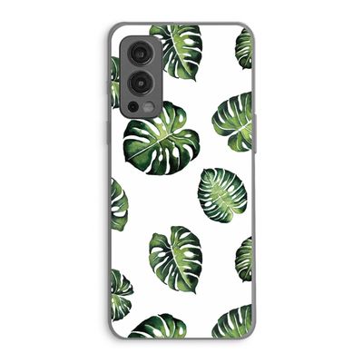 Tropische bladeren: OnePlus Nord 2 5G Transparant Hoesje