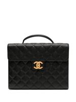 CHANEL Pre-Owned porte-documents à rabat (1997) - Noir