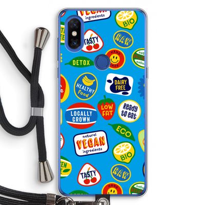 Fruitsticker: Xiaomi Mi Mix 3 Transparant Hoesje met koord