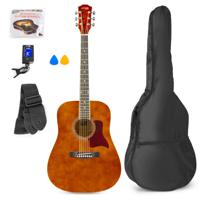 MAX SoloJam Western akoestische gitaar starterset - Bruin (hout) - thumbnail