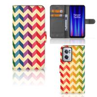 OnePlus Nord CE 2 | Telefoon Hoesje | Zigzag Multi Color