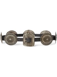 Polo Ralph Lauren ceinture gravée d'inspiration western - Noir