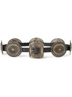 Polo Ralph Lauren ceinture gravée d'inspiration western - Noir