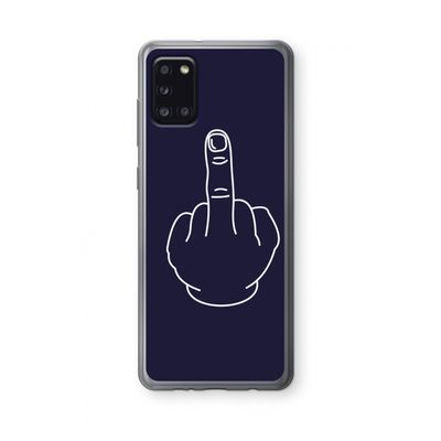 F**k U: Samsung Galaxy A31 Transparant Hoesje