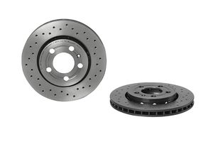 Remschijf BREMBO XTRA LINE BREMBO, Remschijftype: Geperforeerd / Geventileerd, u.a. für Audi, VW, Seat, Skoda