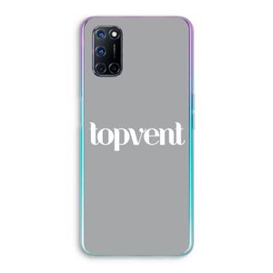 Topvent Grijs Wit: Oppo A92 Transparant Hoesje