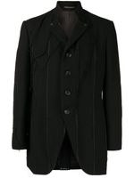 Yohji Yamamoto blazer à boutonnière - Noir