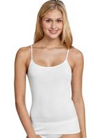 Schiesser - Luxury Spaghetti Top - wit, Maat:3XL