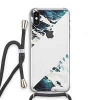 Golven: iPhone XS Transparant Hoesje met koord