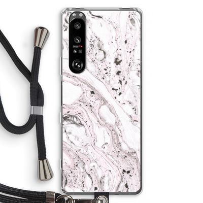 Mengelmoes: Sony Xperia 1 III Transparant Hoesje met koord