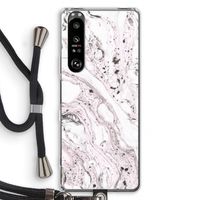 Mengelmoes: Sony Xperia 1 III Transparant Hoesje met koord