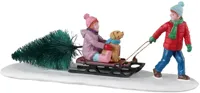 Lemax bringing home our tree kerstdorp tafereel Vail Village 2023