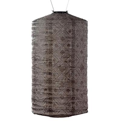 Cylinder dia. 28 cm Mosaic taupe lampion - Lumiz