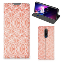 OnePlus 8 Hoesje met Magneet Pattern Orange - thumbnail