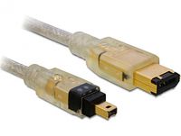 Delock 82577 Kabel FireWire 6-pins male > 4-pins male 2 m - thumbnail