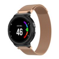 Milanese polsband horlogeband voor Garmin Forerunner 235 26cm (Gold)