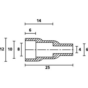 HellermannTyton HV4820 PVC NA 2000 Beschermkap Klem-Ø (max.): 6 mm PVC Transparant 1 stuk(s)