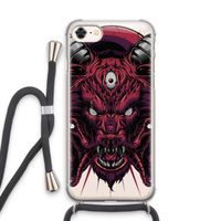 Hell Hound and Serpents: iPhone 7 Transparant Hoesje met koord