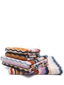 Missoni Home lot de 5 serviettes Bonnie - Bleu