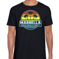 Marbella zomer t-shirt / shirt Marbella bikini beach party zwart voor heren