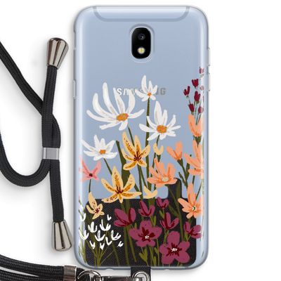 Painted wildflowers: Samsung Galaxy J5 (2017) Transparant Hoesje met koord