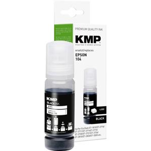 KMP Navulinkt vervangt Epson 104, T00P1 Compatibel Zwart 70 ml E191 1648,0001