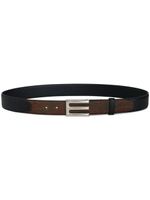 ETRO ceinture en cuir à motif cachemire - Marron