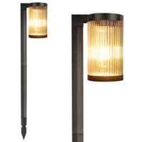 Set van 2 Aurora LED Solar Tuinlamp Zwart Set van 2 Aurora LED Solar Tuinlamp Zwart