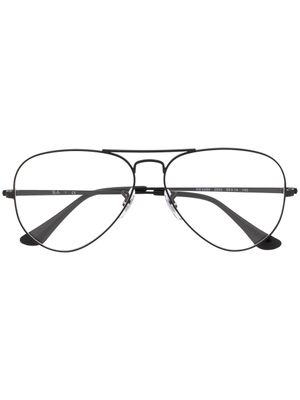 Ray-Ban lunettes de vue à monture oversize ronde - Noir