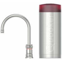 Quooker Classic Nordic Round Kokendwaterkraan Single Tap Set - Kokend Water - RVS - Inclusief COMBI Reservoir