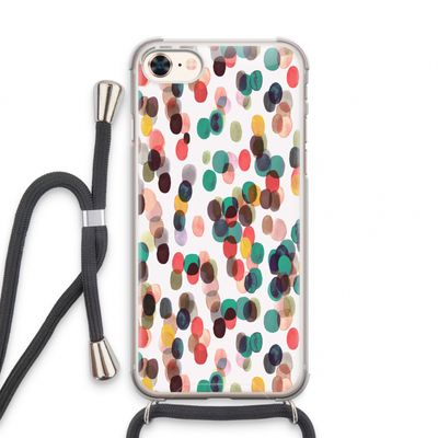 Tropical Dots: iPhone 7 Transparant Hoesje met koord