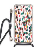 Tropical Dots: iPhone 7 Transparant Hoesje met koord