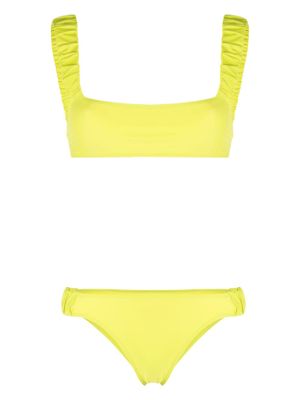 Sunnei bikini à logo imprimé - Vert