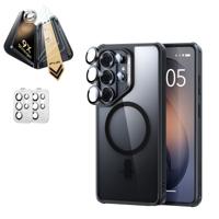 Galaxy S26 Ultra Bundle Classic Hybrid Magnetic Case and Armorite® Pro Screen Protector - Clear Black