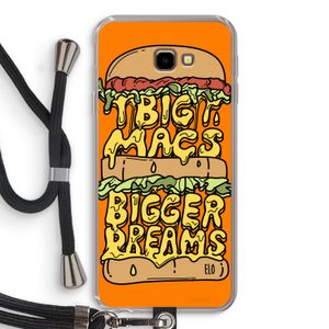 Big Macs Bigger Dreams: Samsung Galaxy J4 Plus Transparant Hoesje met koord