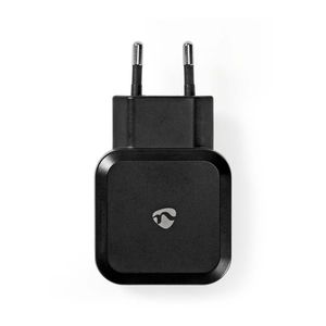Nedis WCHAU484ABK oplader voor mobiele apparatuur Universeel Zwart USB Binnen