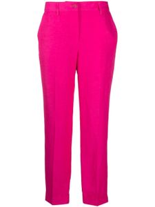 P.A.R.O.S.H. pantalon de tailleur droit à taille mi-haute - Rose