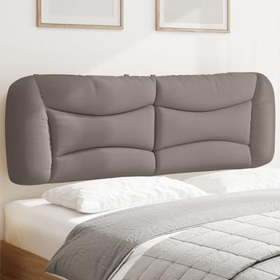 Hoofdbordkussen 160 cm stof taupe