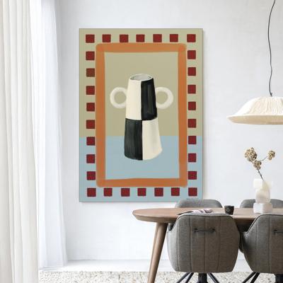 Urban Cotton Wandkleed 'Eclectic Series 3' 110 x 145cm in Frame - black
