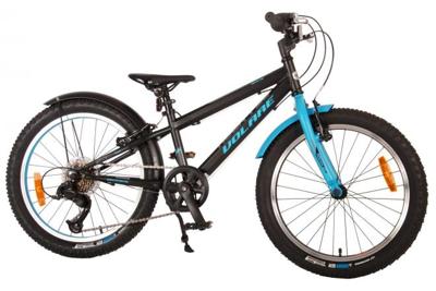 Volare rocky kinderfiets - 20 inch - blauw zwart - 85% afgemonteerd - 6 speed - prime collection