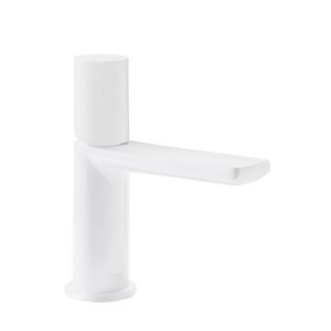 Fonteinkraan Tres Loft Colors 1-Knop Uitloop Recht 10 cm Rond Mat Wit Tres