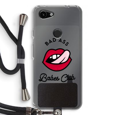 Badass Babes Club: Pixel 3a Transparant Hoesje met koord
