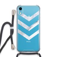 Marmeren pijlen: iPhone XR Transparant Hoesje met koord