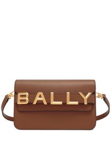 Bally sac à main en cuir à logo - Marron